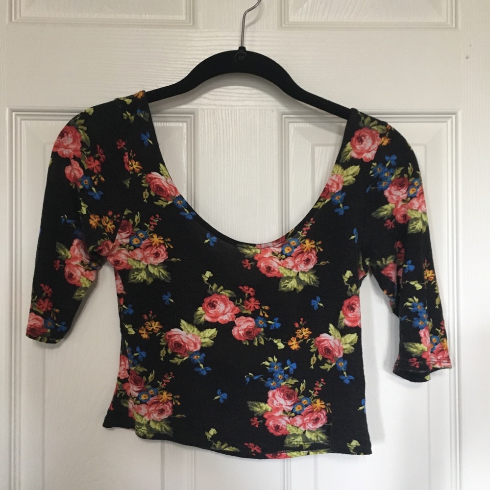Floral crop top